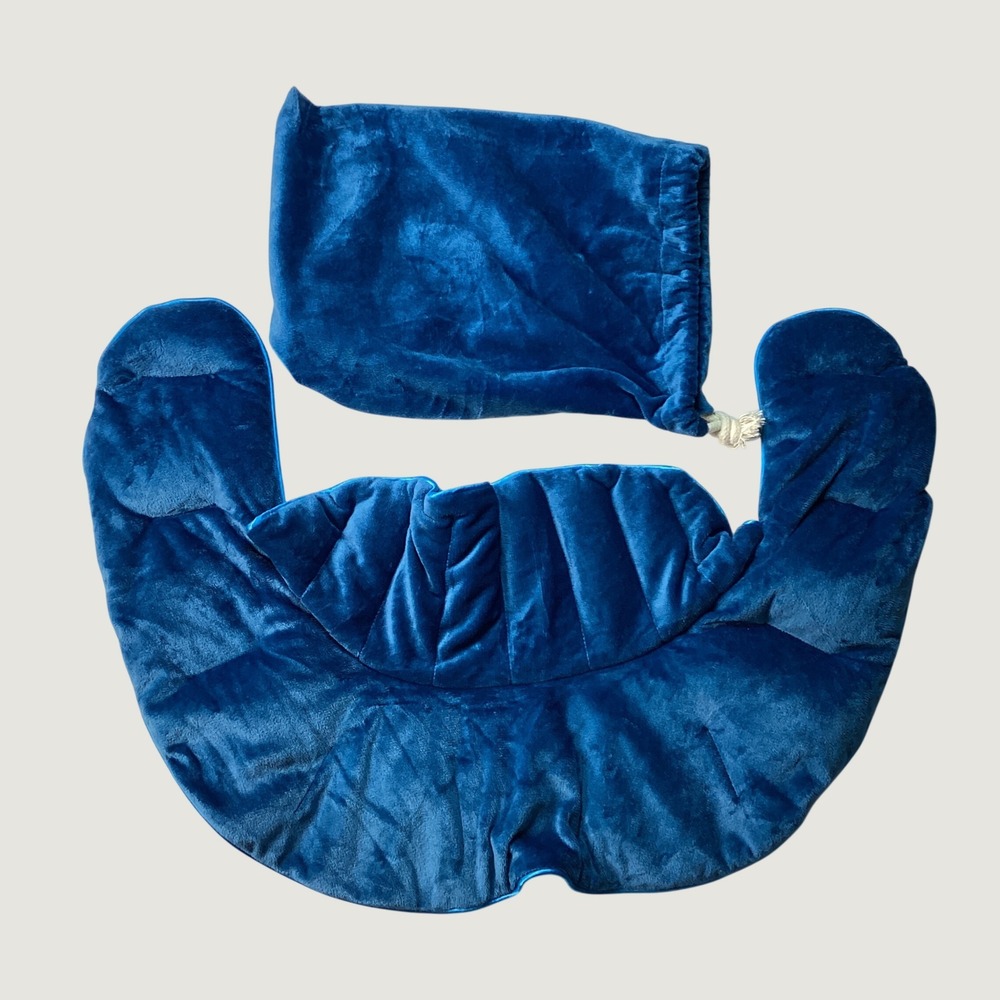 Calming Comfort Weighted Hot Cold Neck Wrap Blue Velvet Aromatherapy Relief